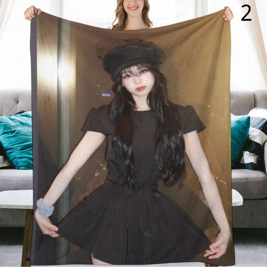 BABYMONSTER Ahyeon Blanket, BABYMONSTER Flannel Throw Blanket, Gifts for Monstize