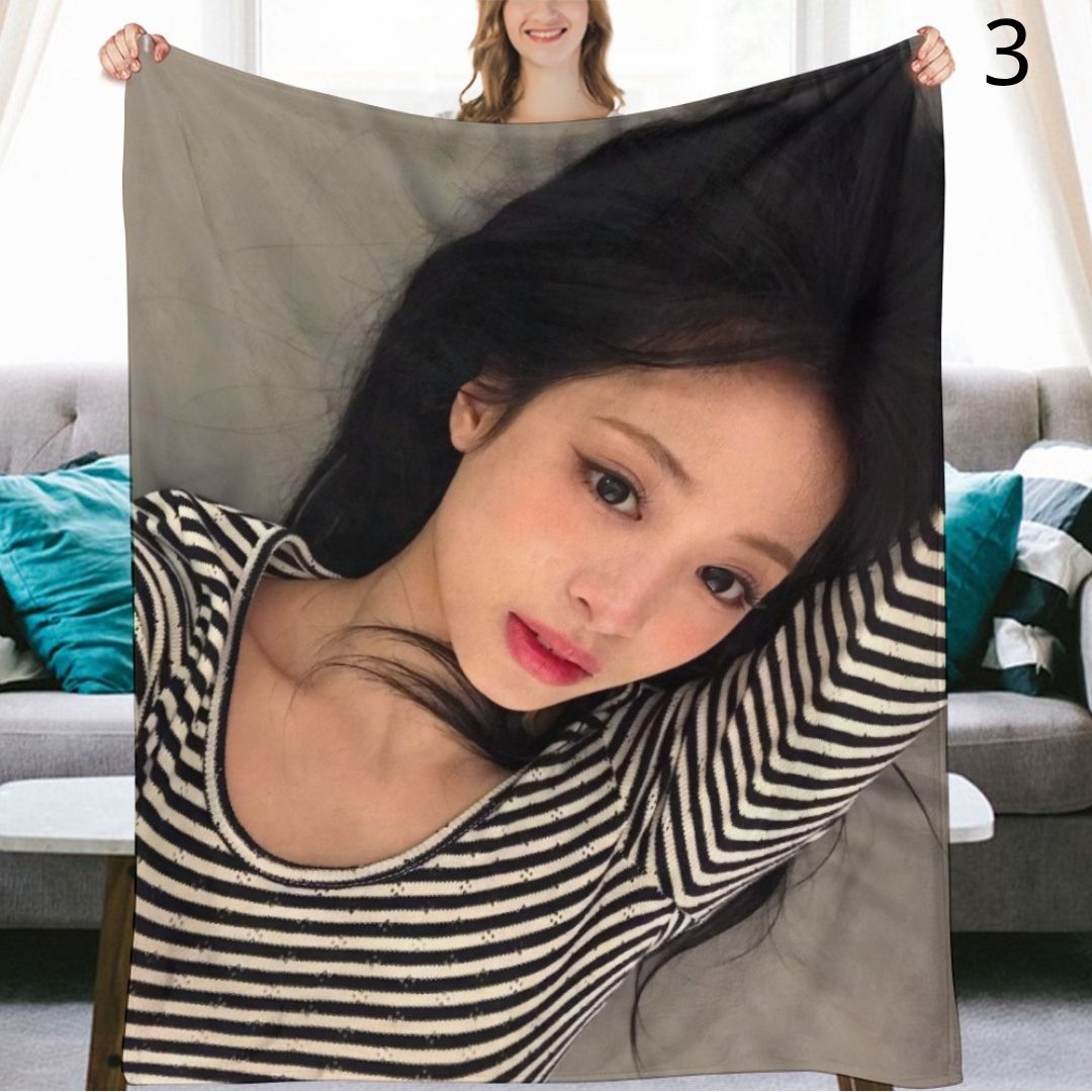 BABYMONSTER Ahyeon Blanket, BABYMONSTER Flannel Throw Blanket, Gifts for Monstize
