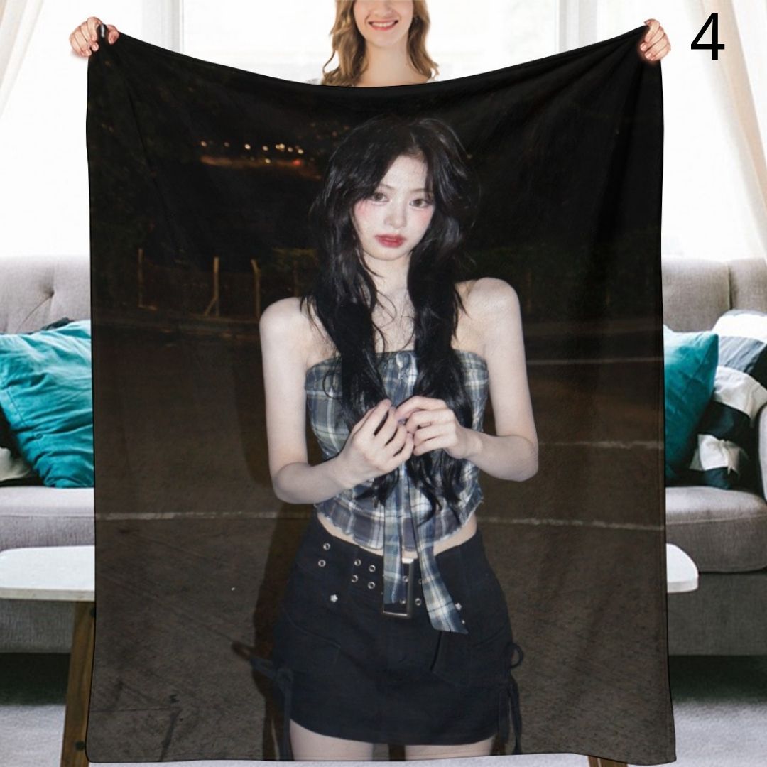 BABYMONSTER Ahyeon Blanket, BABYMONSTER Flannel Throw Blanket, Gifts for Monstize