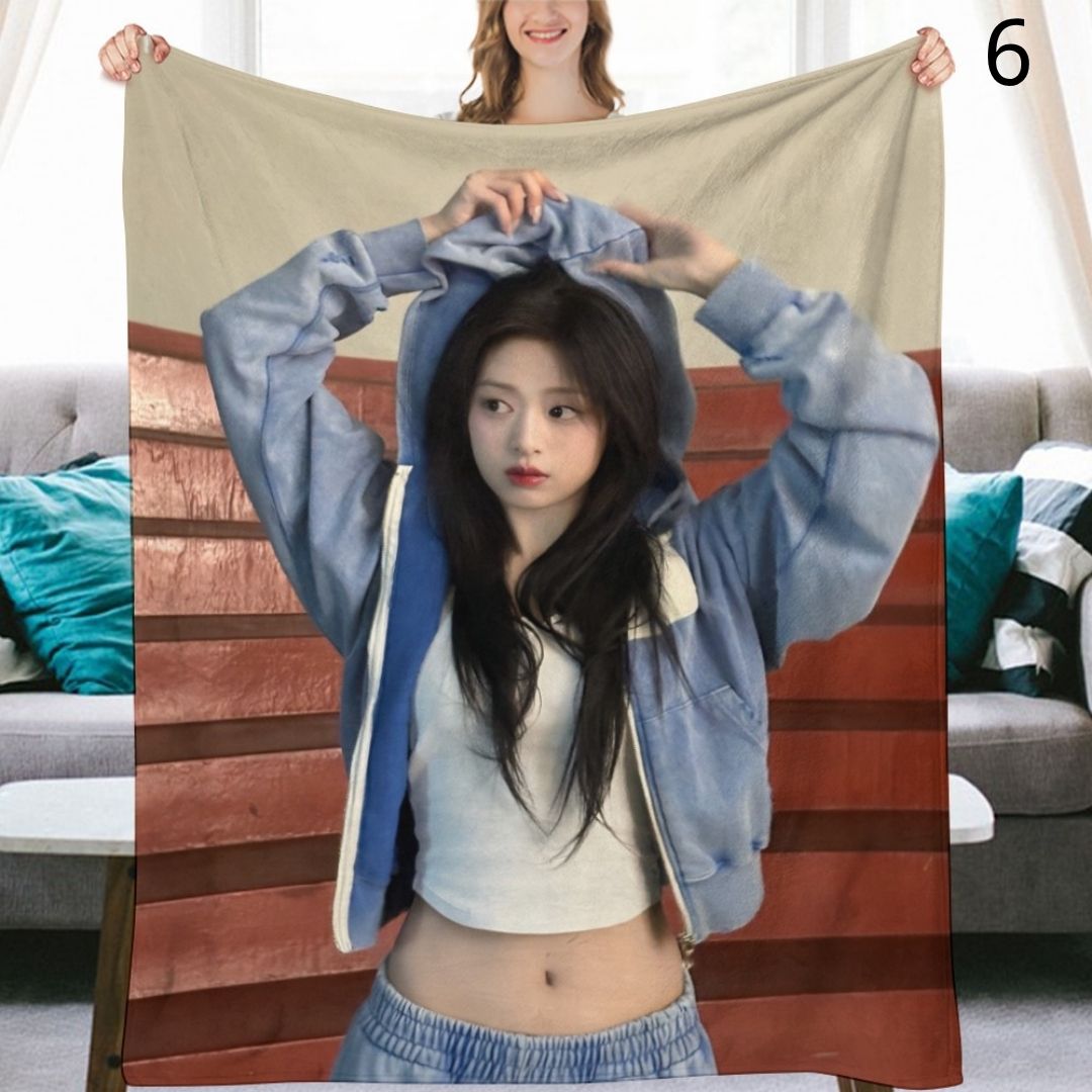 BABYMONSTER Ahyeon Blanket, BABYMONSTER Flannel Throw Blanket, Gifts for Monstize