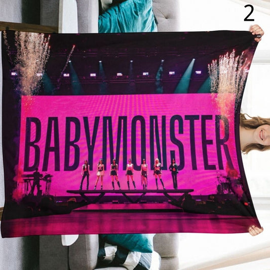 BABYMONSTER Blanket, BABYMONSTER Flannel Throw Blanket, Gifts for Monstize