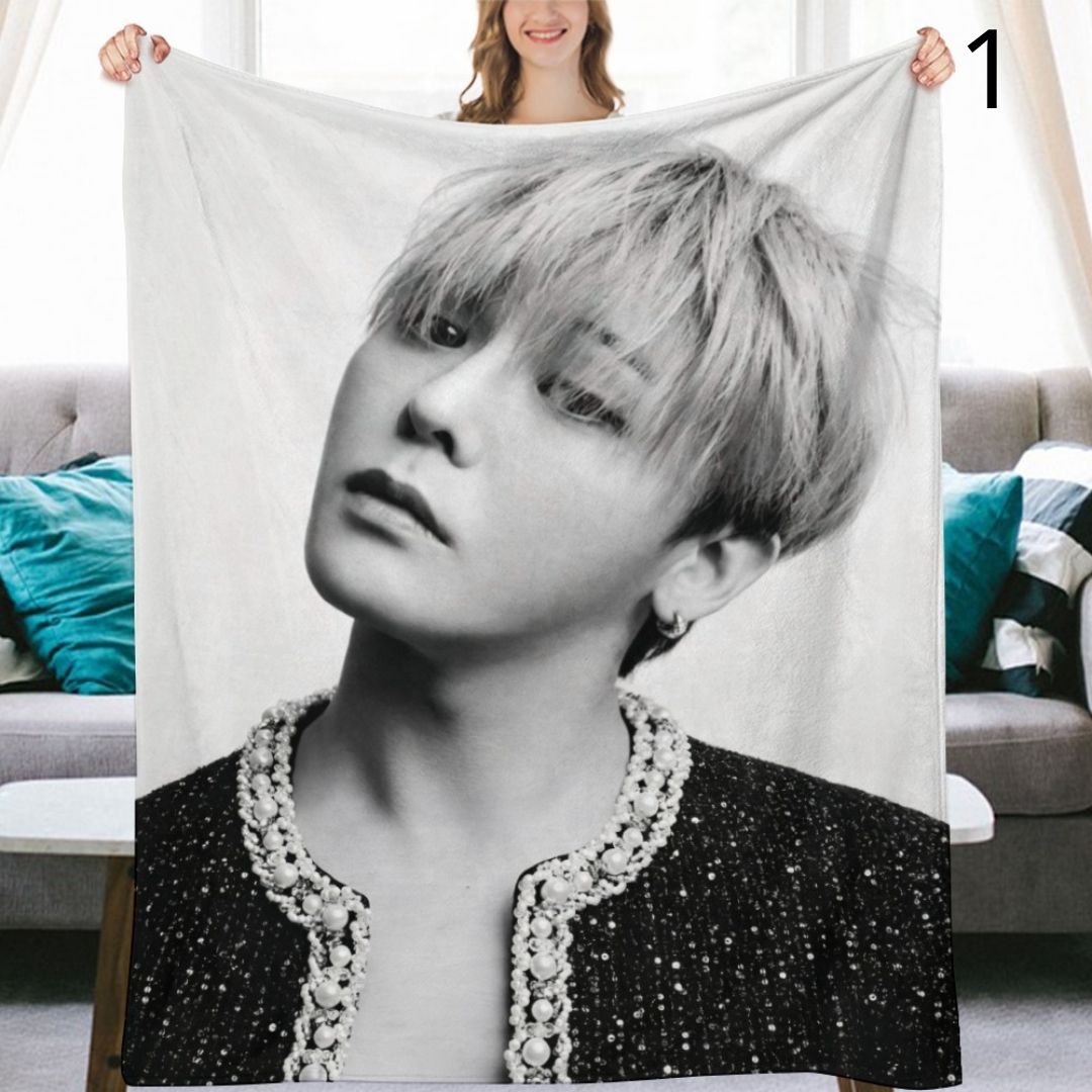 BIGBANG G-Dragon Blanket, BIGBANG Flannel Throw Blanket, Gifts for V.I.P