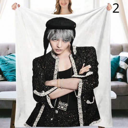 BIGBANG G-Dragon Blanket, BIGBANG Flannel Throw Blanket, Gifts for V.I.P