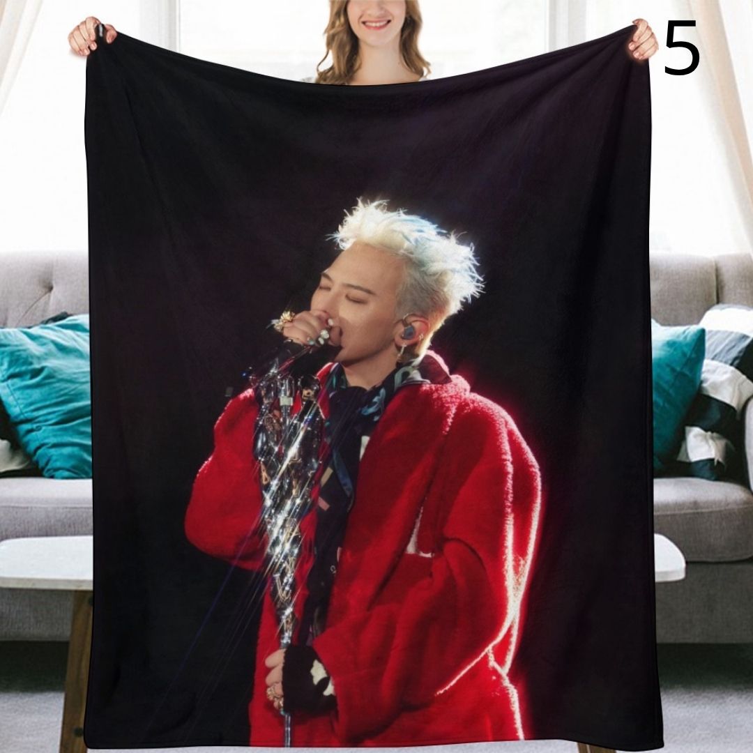 BIGBANG G-Dragon Blanket, BIGBANG Flannel Throw Blanket, Gifts for V.I.P