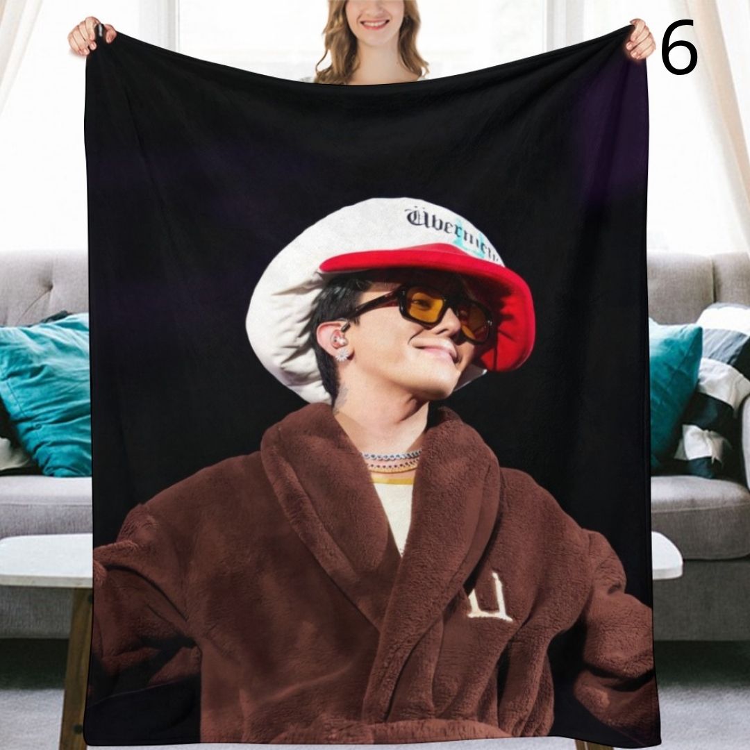 BIGBANG G-Dragon Blanket, BIGBANG Flannel Throw Blanket, Gifts for V.I.P
