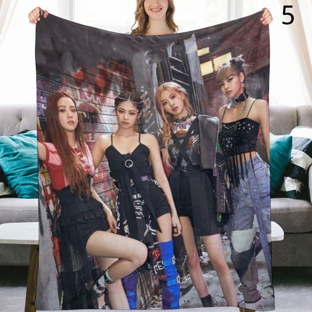 BLACKPINK Blanket, BP Flannel Throw Blanket, Gifts for Blinks