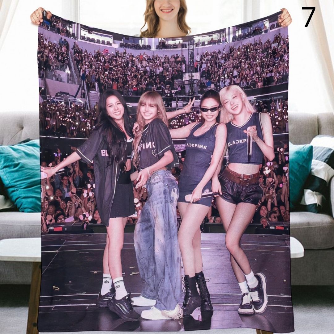 BLACKPINK Blanket, BP Flannel Throw Blanket, Gifts for Blinks