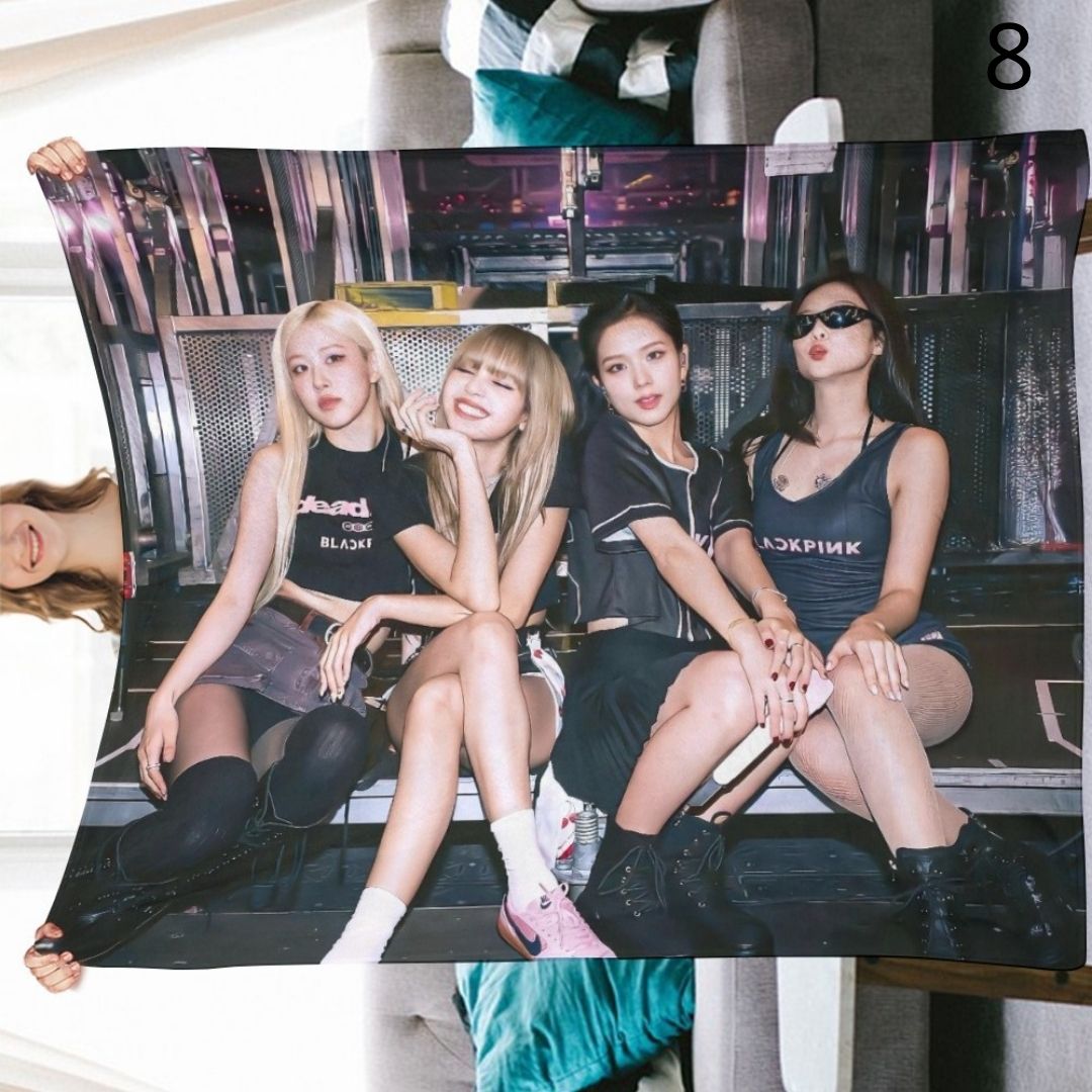 BLACKPINK Blanket, BP Flannel Throw Blanket, Gifts for Blinks