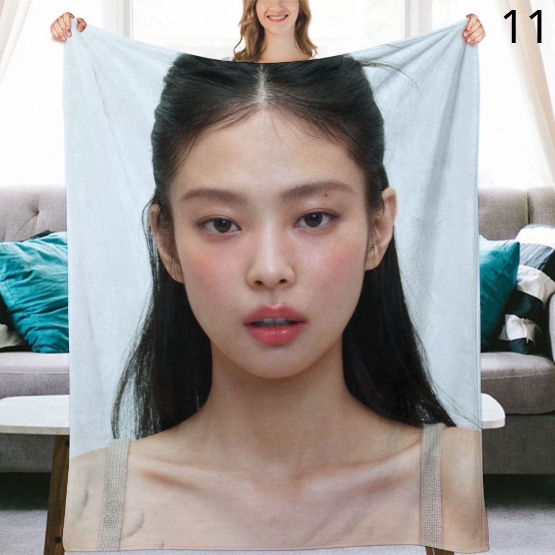 BLACKPINK Jennie Blanket, BP Flannel Throw Blanket, Gifts for Blinks