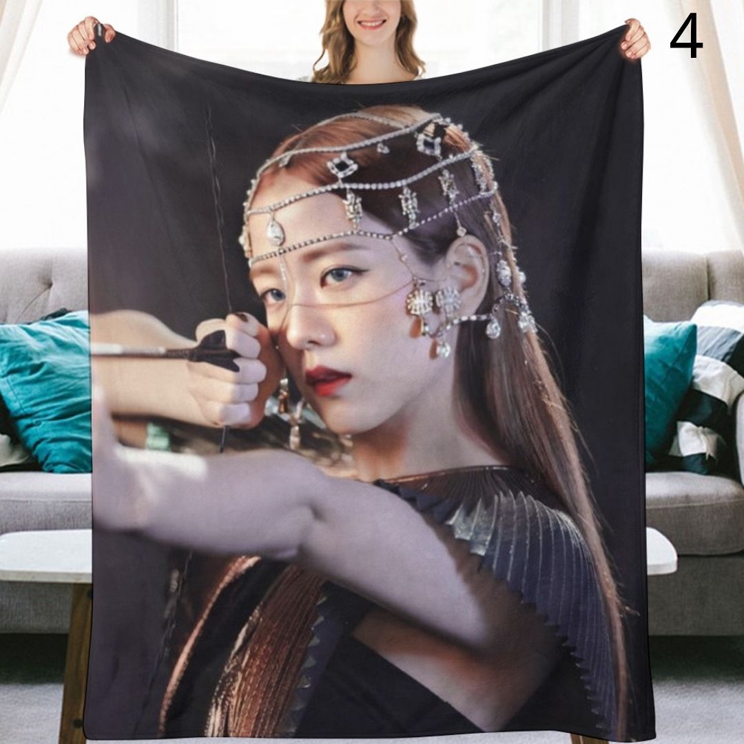 BLACKPINK Jisoo Blanket, BP Flannel Throw Blanket, Gifts for Blinks