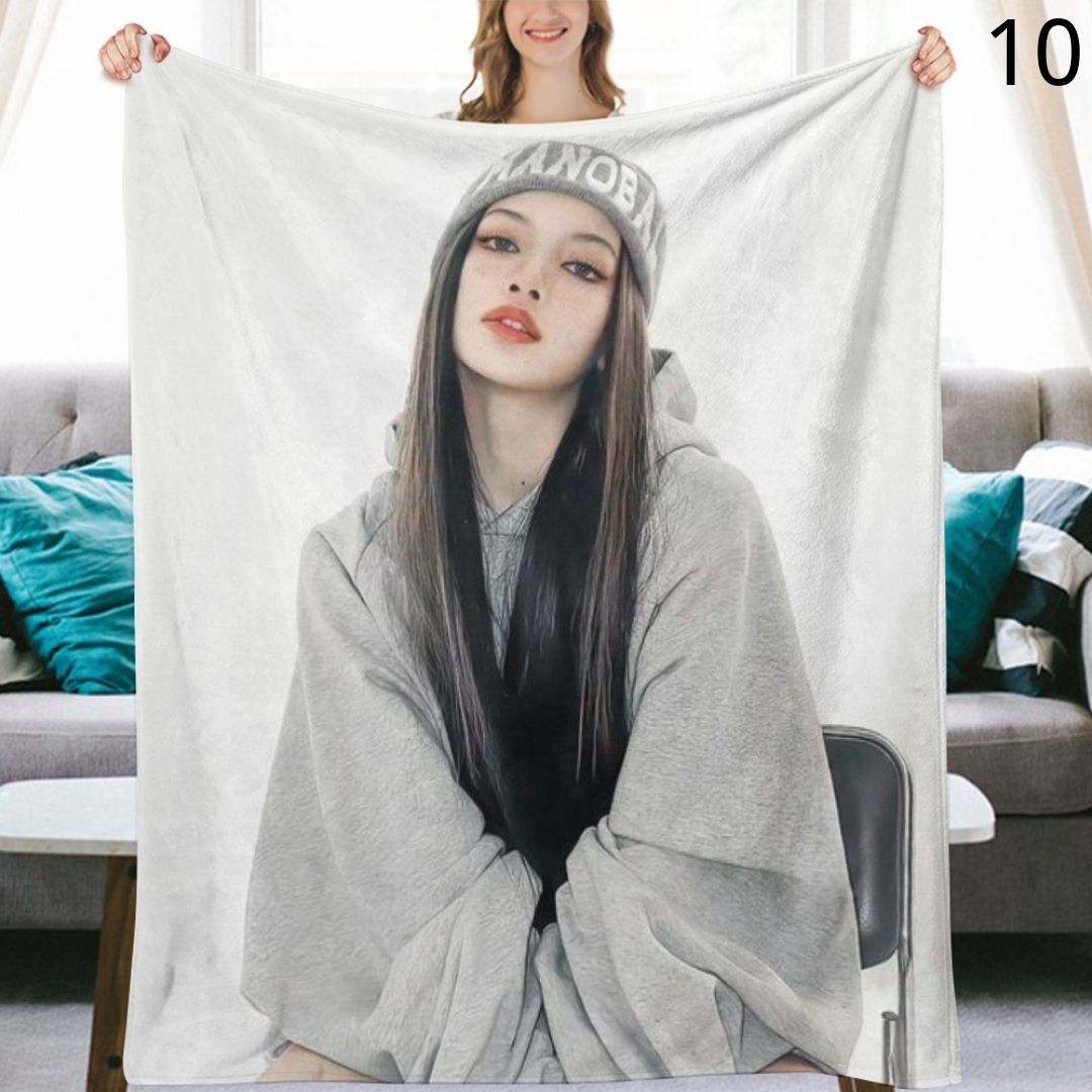 BLACKPINK Lisa Blanket, BP Flannel Throw Blanket, Gifts for Blinks