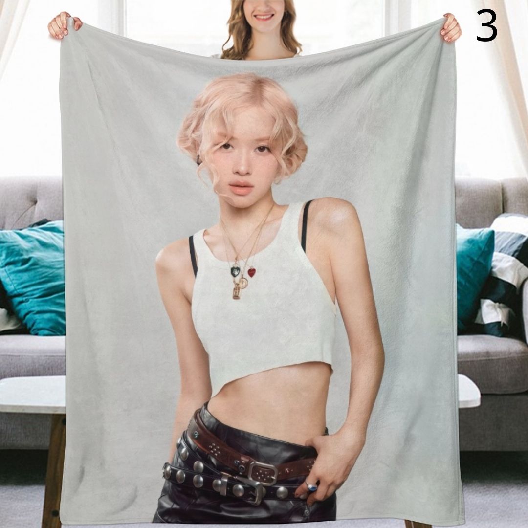 BLACKPINK Rosé Blanket, BP Flannel Throw Blanket, Gifts for Blinks