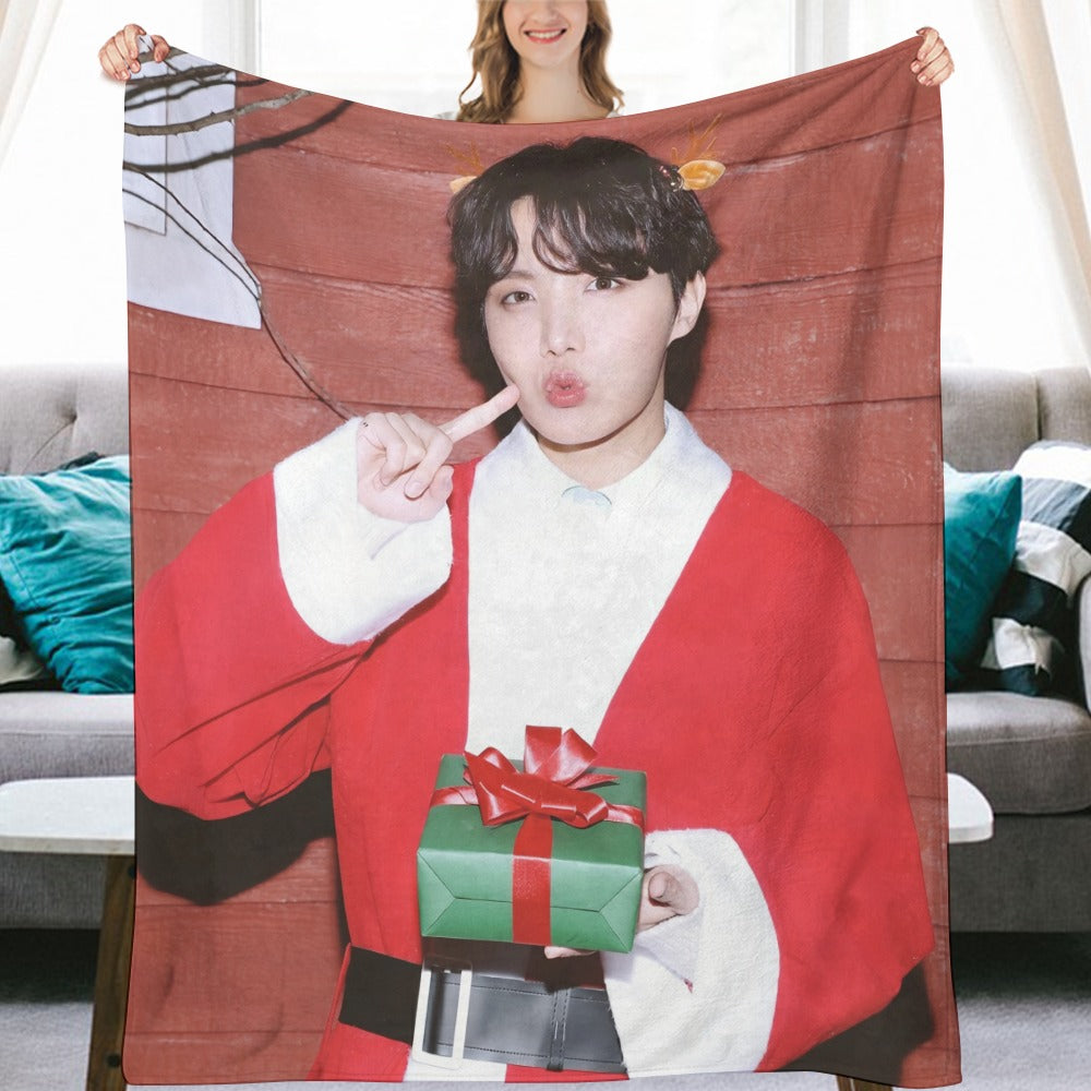 BTS Christmas Blanket, BTS Bangtan Boys Flannel Throw Blanket, Gifts for Army