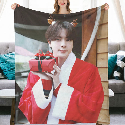 BTS Christmas Blanket, BTS Bangtan Boys Flannel Throw Blanket, Gifts for Army