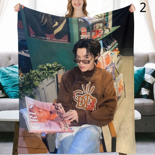 BTS J-Hope Blanket, BTS Bangtan Boys Flannel Throw Blanket, Gifts for Army