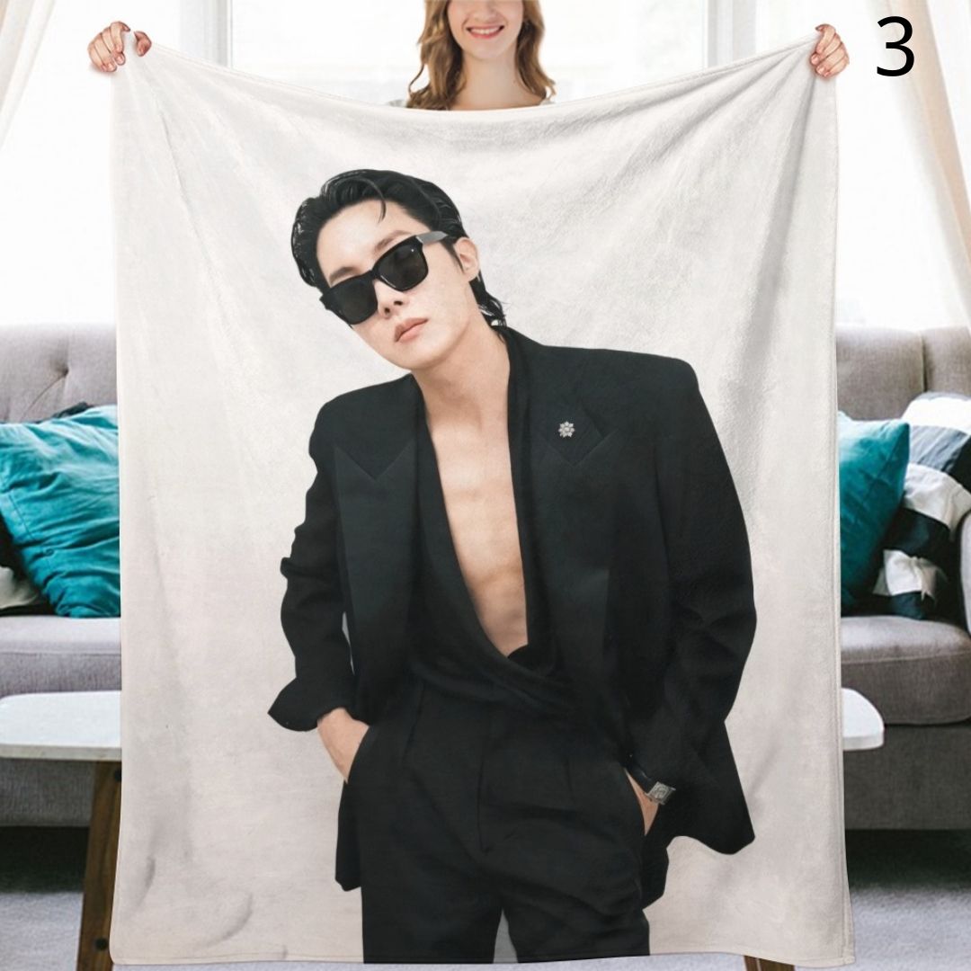 BTS J-Hope Blanket, BTS Bangtan Boys Flannel Throw Blanket, Gifts for Army