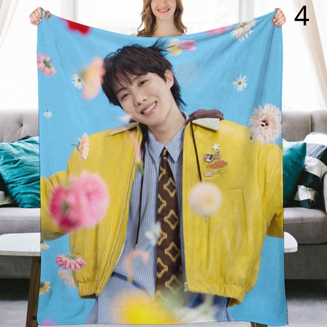 BTS J-Hope Blanket, BTS Bangtan Boys Flannel Throw Blanket, Gifts for Army