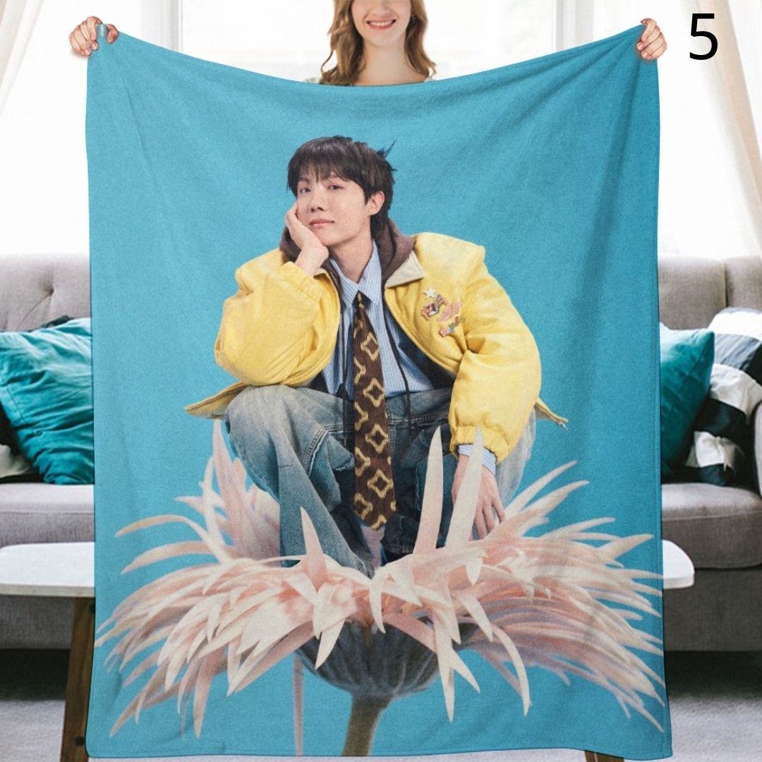 BTS J-Hope Blanket, BTS Bangtan Boys Flannel Throw Blanket, Gifts for Army
