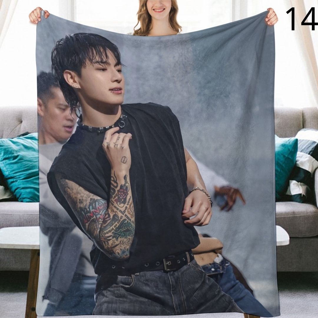 BTS Jungkook Blanket, BTS Bangtan Boys Flannel Throw Blanket, Gifts for Army