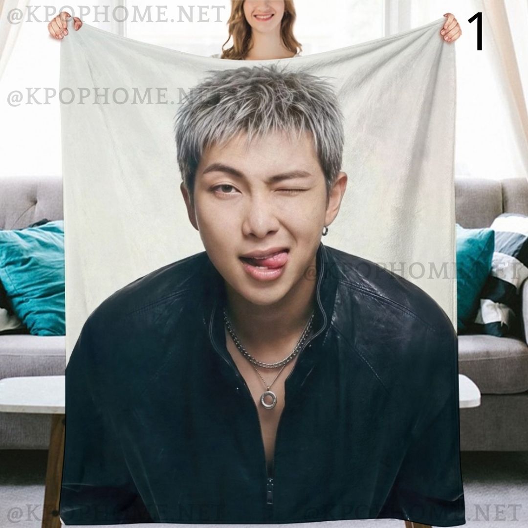BTS Namjoon RM Blanket, BTS Bangtan Boys Flannel Throw Blanket, Gifts for Army
