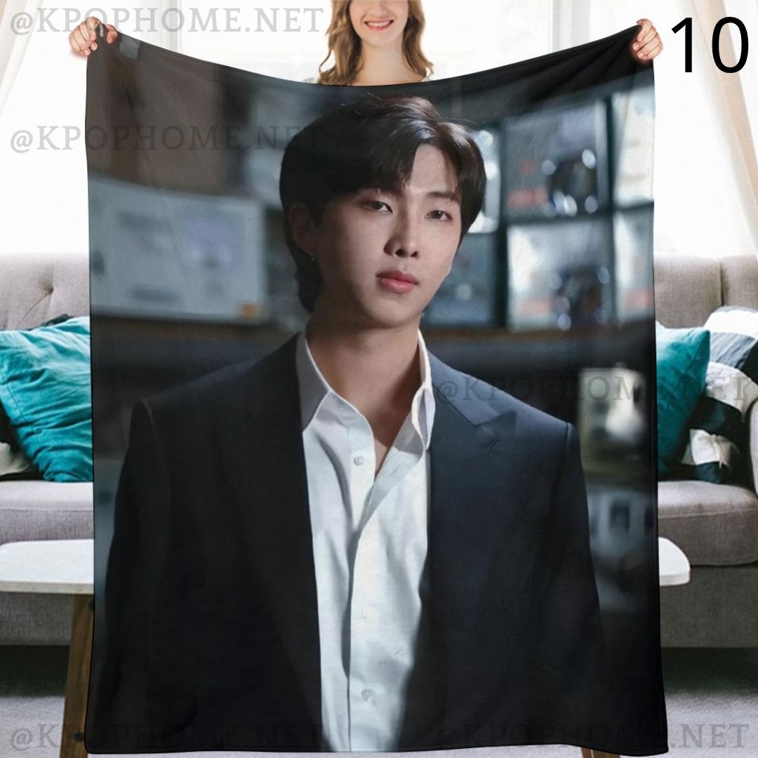 BTS Namjoon RM Blanket, BTS Bangtan Boys Flannel Throw Blanket, Gifts for Army