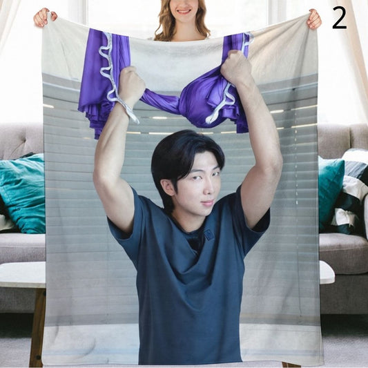 BTS Namjoon RM Blanket, BTS Bangtan Boys Flannel Throw Blanket, Gifts for Army