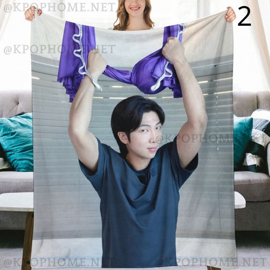 BTS Namjoon RM Blanket, BTS Bangtan Boys Flannel Throw Blanket, Gifts for Army
