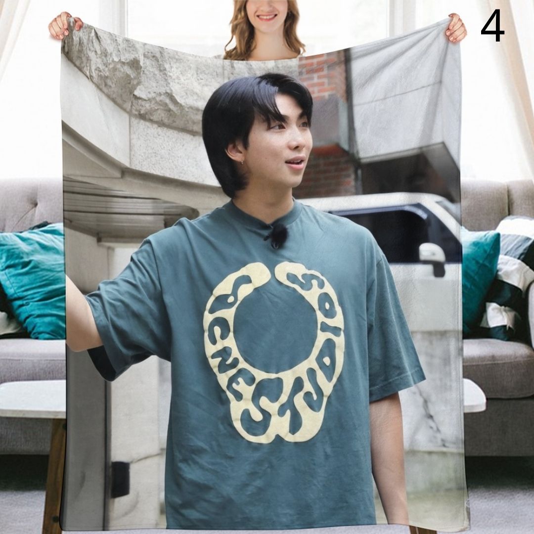 BTS Namjoon RM Blanket, BTS Bangtan Boys Flannel Throw Blanket, Gifts for Army