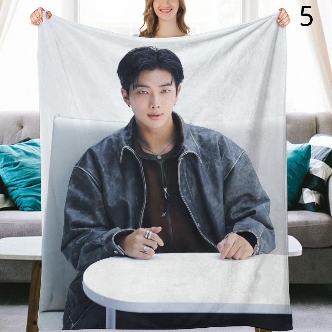 BTS Namjoon RM Blanket, BTS Bangtan Boys Flannel Throw Blanket, Gifts for Army