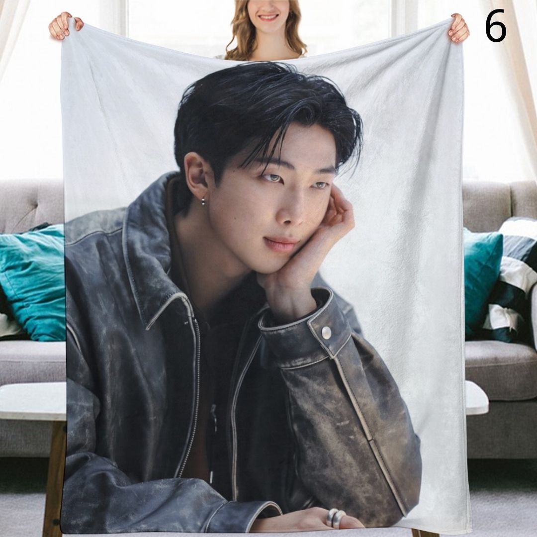 BTS Namjoon RM Blanket, BTS Bangtan Boys Flannel Throw Blanket, Gifts for Army