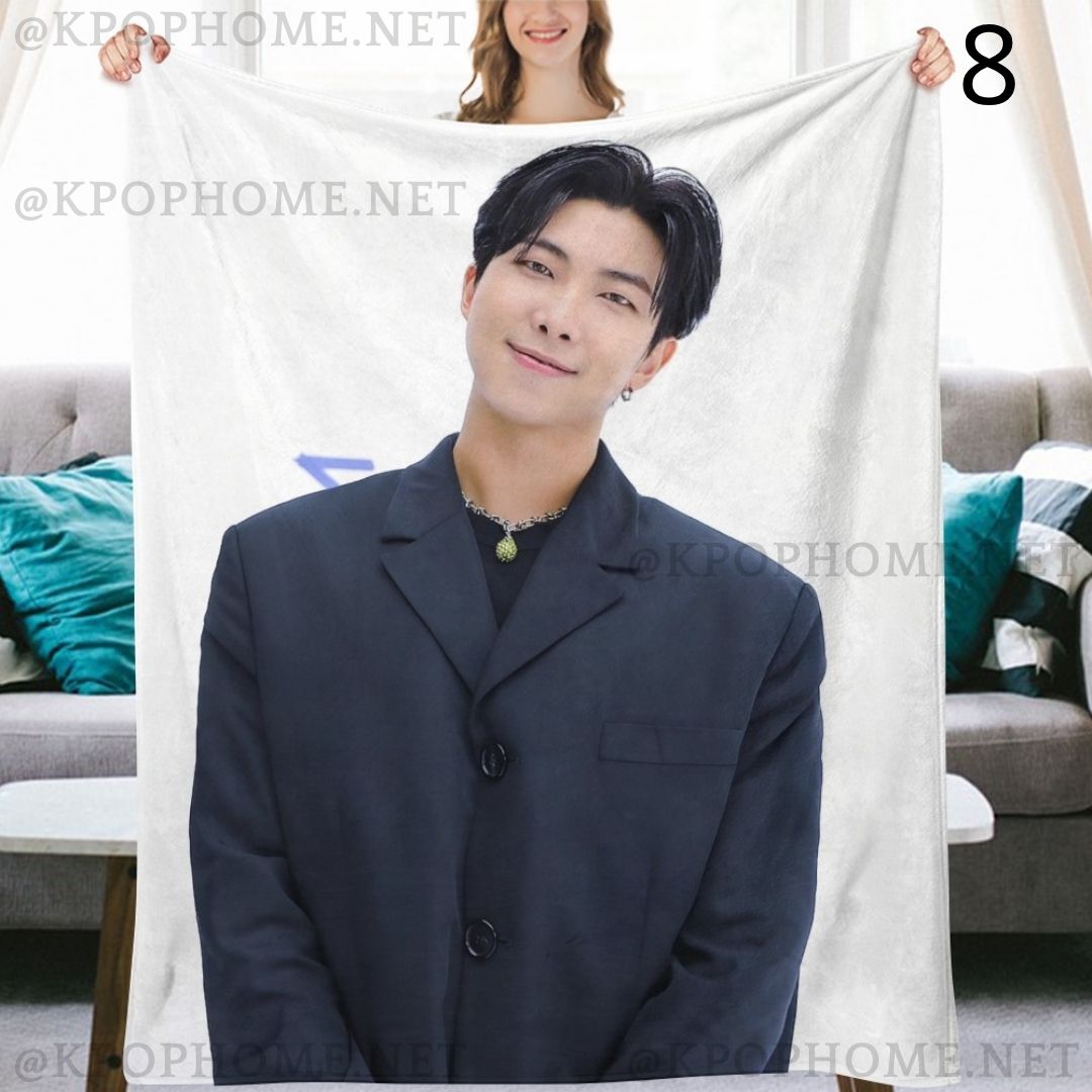 BTS Namjoon RM Blanket, BTS Bangtan Boys Flannel Throw Blanket, Gifts for Army