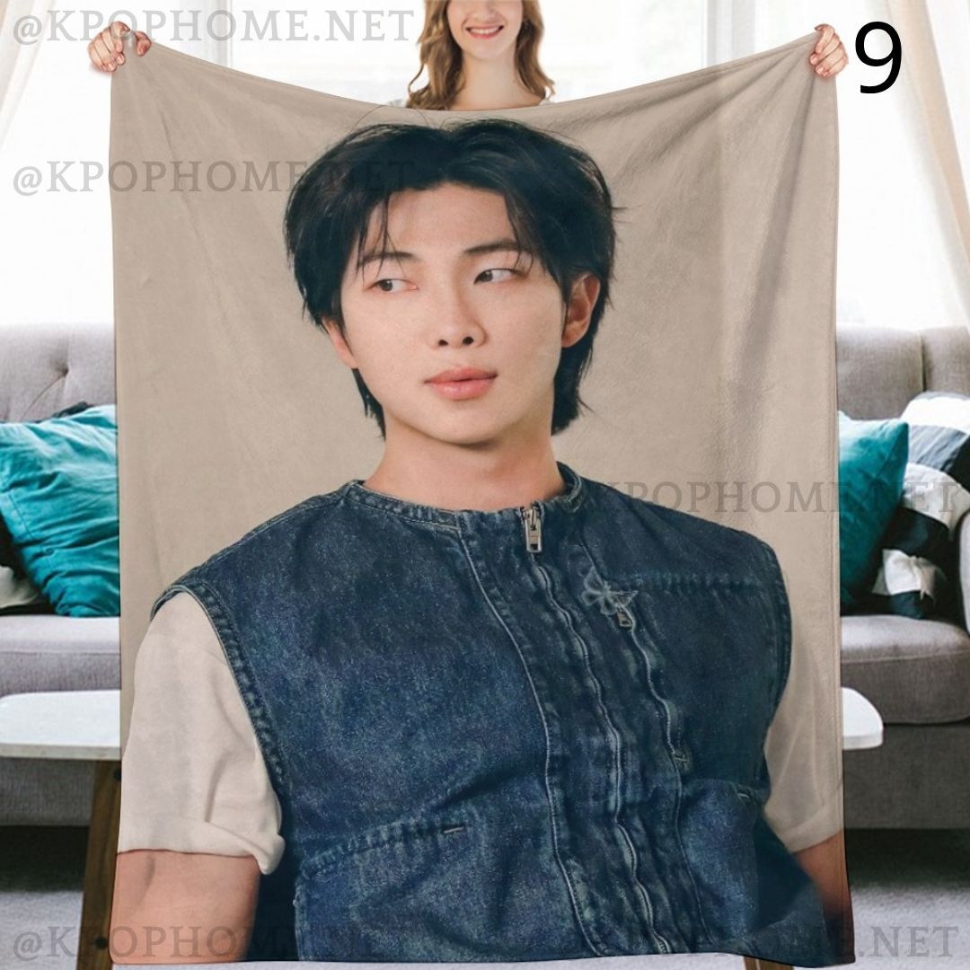BTS Namjoon RM Blanket, BTS Bangtan Boys Flannel Throw Blanket, Gifts for Army