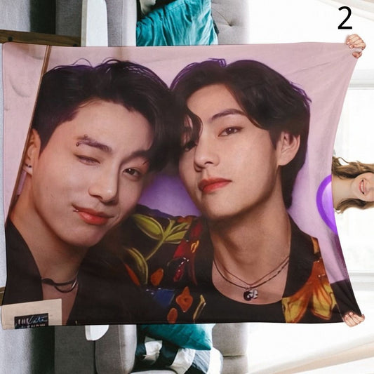 BTS Ship Blanket, BTS Bangtan Boys Flannel Throw Blanket, Gifts for Army