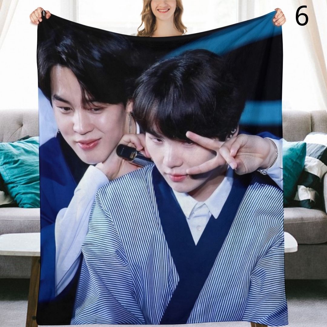 BTS Ship Blanket, BTS Bangtan Boys Flannel Throw Blanket, Gifts for Army