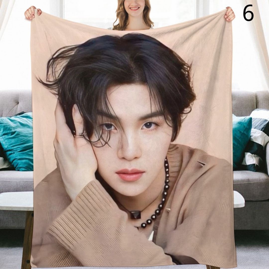 BTS Yoongi Suga Blanket, BTS Bangtan Boys Flannel Throw Blanket, Gifts for Army