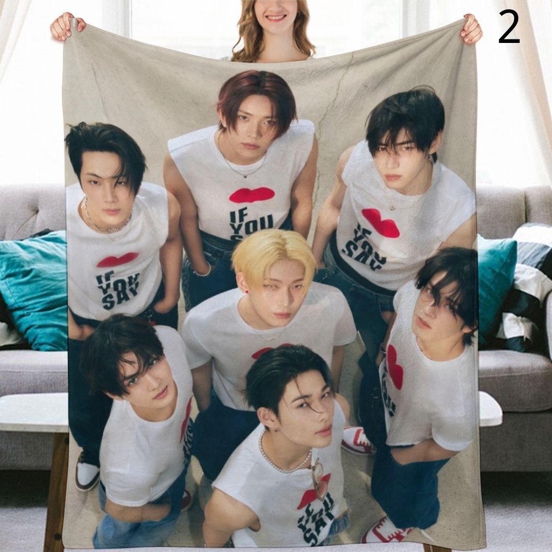 ENHYPEN Group Blanket, ENHYPEN Flannel Throw Blanket, Gifts for ENGENE