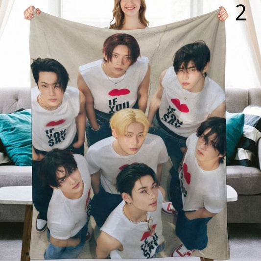 ENHYPEN Group Blanket, ENHYPEN Flannel Throw Blanket, Gifts for ENGENE