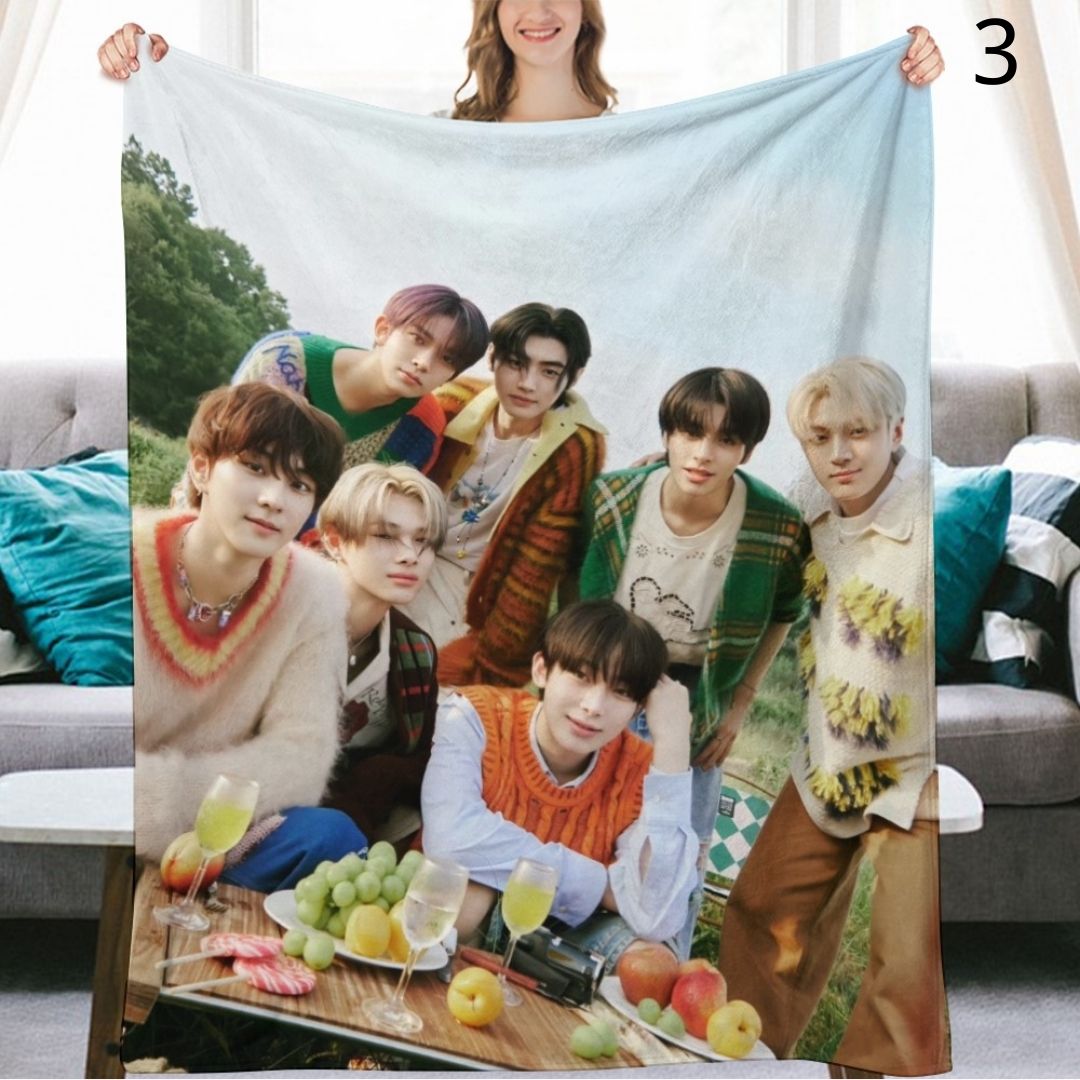 ENHYPEN Group Blanket, ENHYPEN Flannel Throw Blanket, Gifts for ENGENE