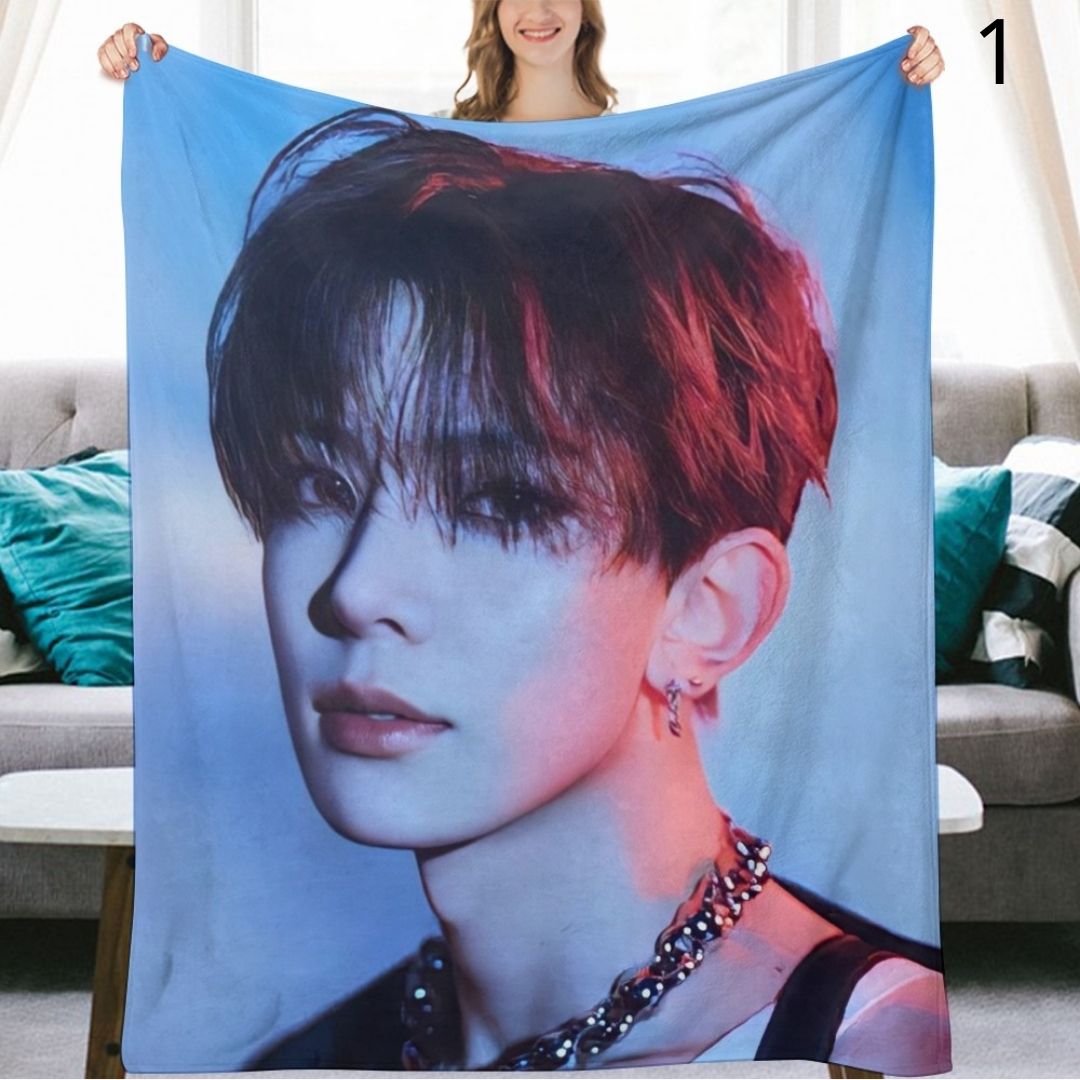 ENHYPEN Heeseung Blanket, ENHYPEN Flannel Throw Blanket, Gifts for ENGENE