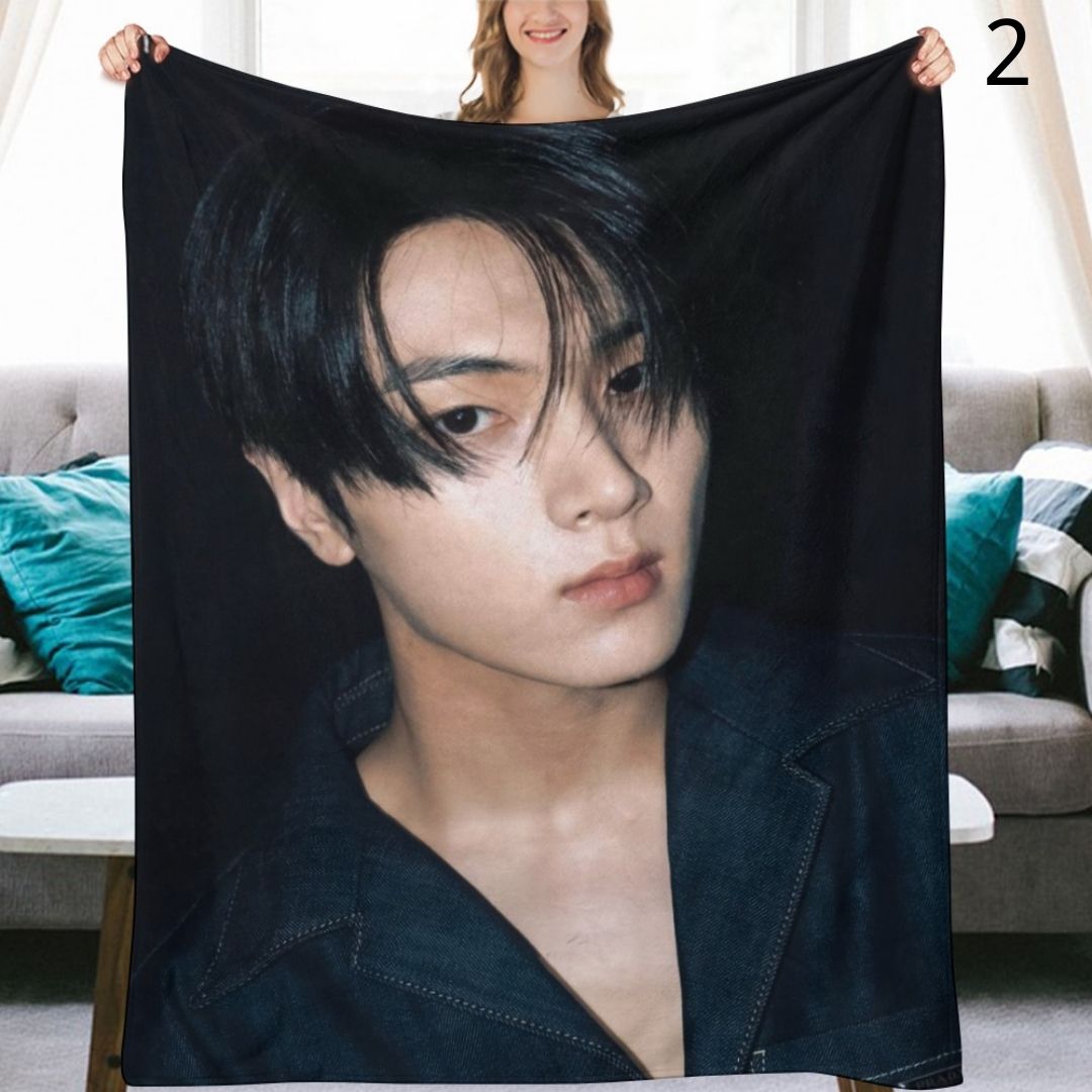 ENHYPEN Jay Blanket, ENHYPEN Flannel Throw Blanket, Gifts for ENGENE