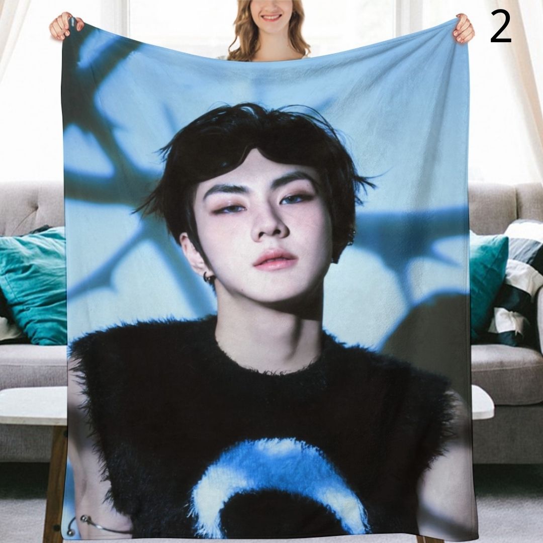 ENHYPEN Jungwon Blanket, ENHYPEN Flannel Throw Blanket, Gifts for ENGENE
