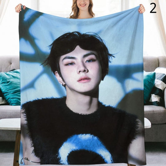 ENHYPEN Jungwon Blanket, ENHYPEN Flannel Throw Blanket, Gifts for ENGENE