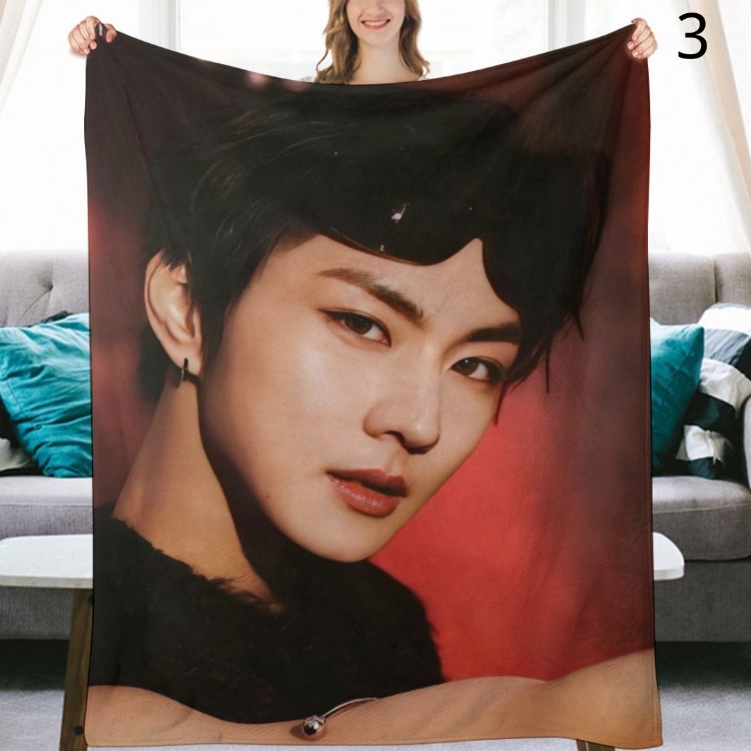 ENHYPEN Jungwon Blanket, ENHYPEN Flannel Throw Blanket, Gifts for ENGENE