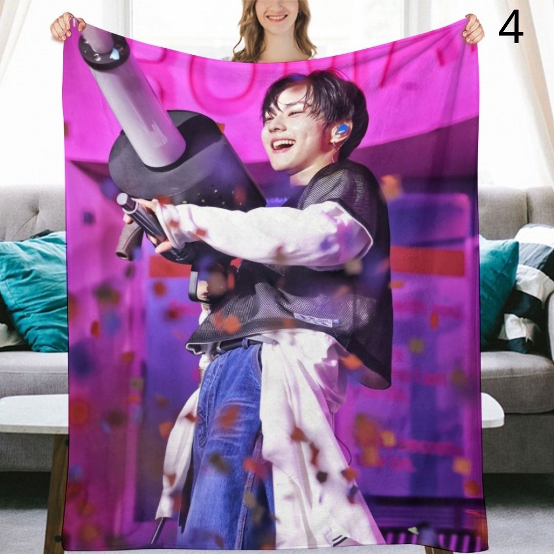 ENHYPEN Jungwon Blanket, ENHYPEN Flannel Throw Blanket, Gifts for ENGENE