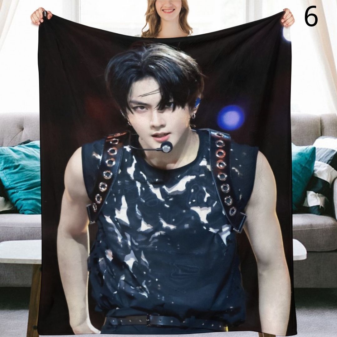ENHYPEN Jungwon Blanket, ENHYPEN Flannel Throw Blanket, Gifts for ENGENE