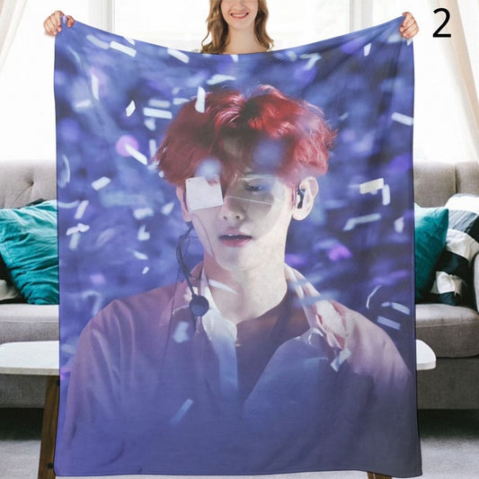 EXO Baekhyun Blanket, EXO Flannel Throw Blanket, Gifts for EXO-L