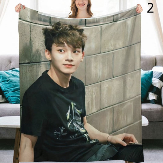 EXO Chen Blanket, EXO Flannel Throw Blanket, Gifts for EXO-L