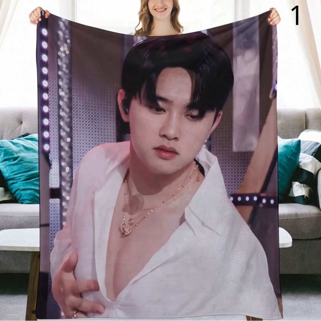 EXO D.O Blanket, EXO Flannel Throw Blanket, Gifts for EXO-L