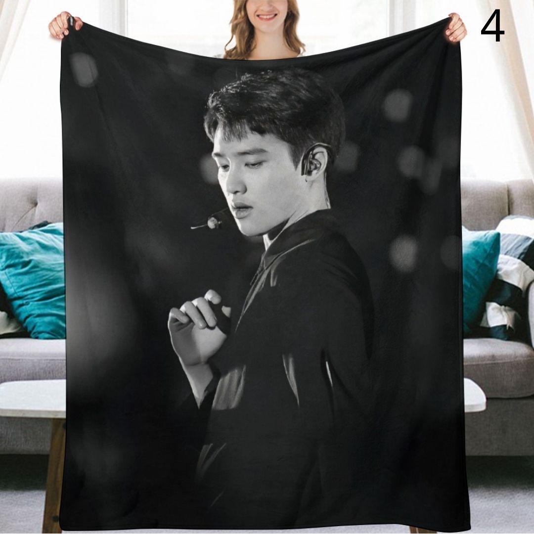 EXO D.O Blanket, EXO Flannel Throw Blanket, Gifts for EXO-L