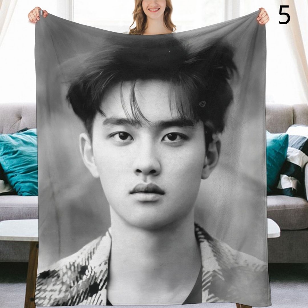 EXO D.O Blanket, EXO Flannel Throw Blanket, Gifts for EXO-L